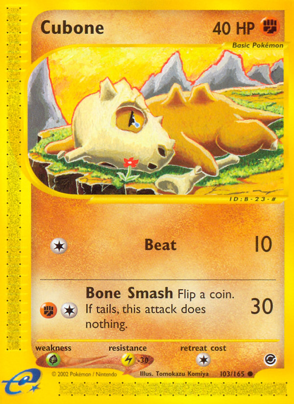 Cubone (103/165) [Expedition: Base Set] | Clutch Gaming