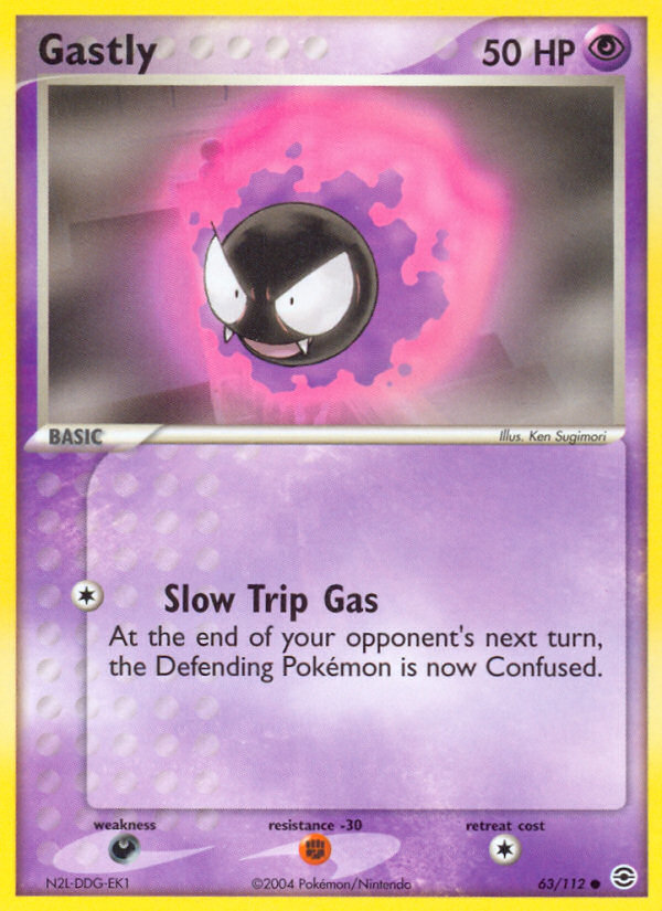 Gastly (63/112) [EX: FireRed & LeafGreen] | Clutch Gaming