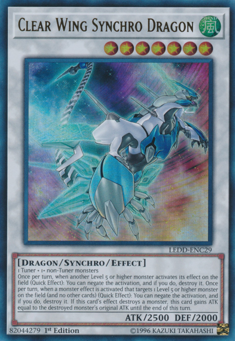 Clear Wing Synchro Dragon [LEDD-ENC29] Ultra Rare | Clutch Gaming