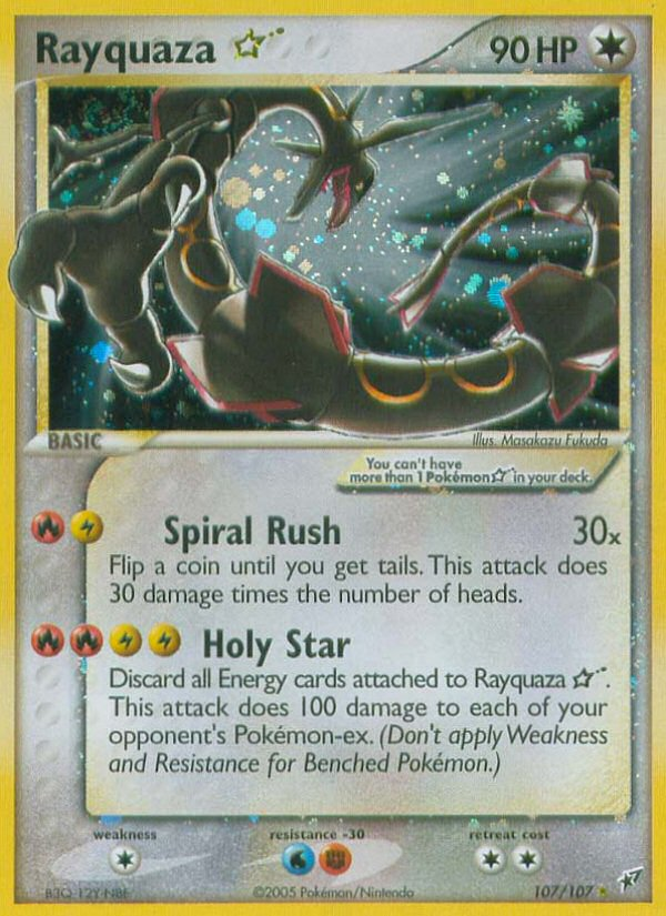 Rayquaza Star (107/107) [EX: Deoxys] | Clutch Gaming