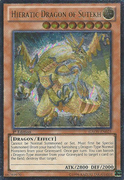 Hieratic Dragon of Sutekh [GAOV-EN025] Ultimate Rare | Clutch Gaming