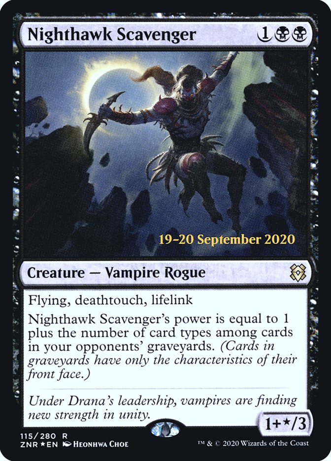 Nighthawk Scavenger [Zendikar Rising Prerelease Promos] | Clutch Gaming