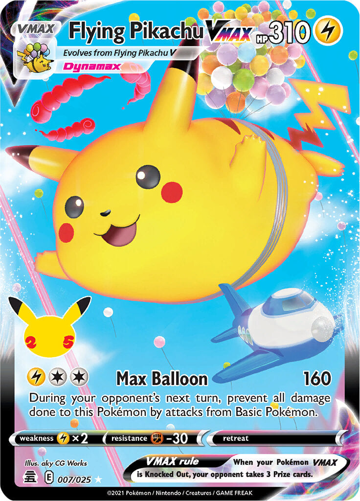 Flying Pikachu VMAX (007/025) [Celebrations: 25th Anniversary] | Clutch Gaming