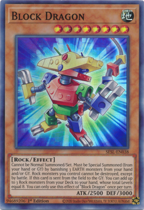 Block Dragon [SESL-EN038] Super Rare | Clutch Gaming