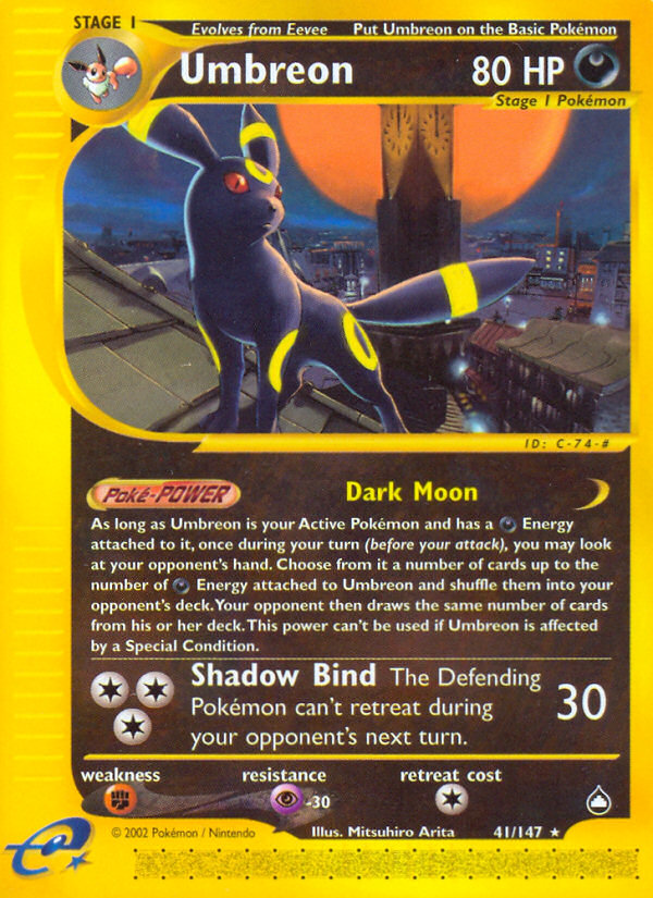 Umbreon (41/147) [Aquapolis] | Clutch Gaming