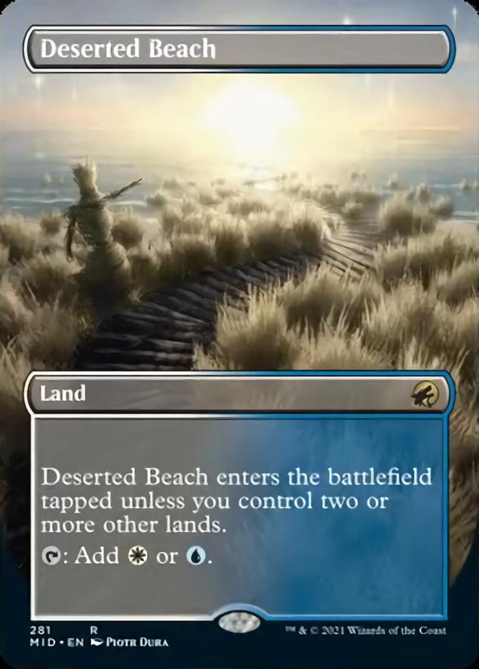 Deserted Beach (Borderless Alternate Art) [Innistrad: Midnight Hunt] | Clutch Gaming