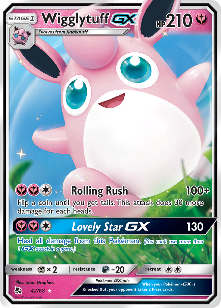 Wigglytuff GX (42/68) [Sun & Moon: Hidden Fates] | Clutch Gaming