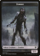 Human Soldier (003) // Zombie Double-Sided Token [Commander 2020 Tokens] | Clutch Gaming