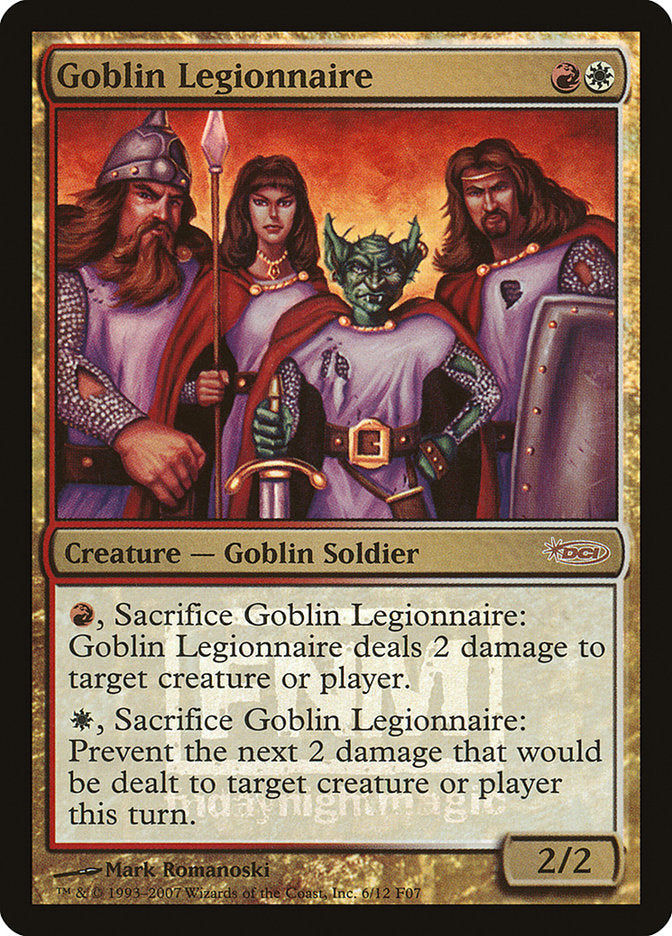 Goblin Legionnaire [Friday Night Magic 2007] | Clutch Gaming