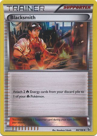 Blacksmith (88/106) (Sheen Holo Pyroar Collection Exclusive) [XY: Flashfire] | Clutch Gaming