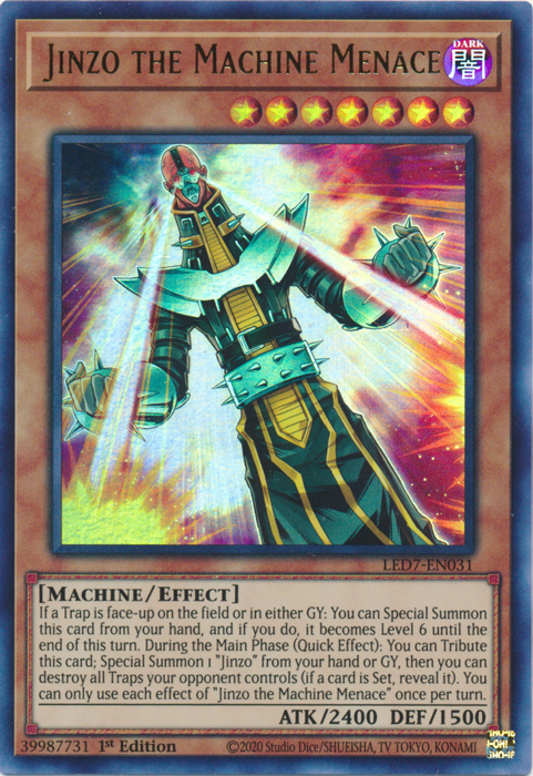 Jinzo the Machine Menace [LED7-EN031] Ultra Rare | Clutch Gaming