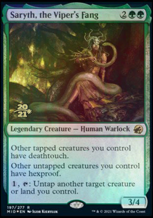 Saryth, the Viper's Fang [Innistrad: Midnight Hunt Prerelease Promos] | Clutch Gaming