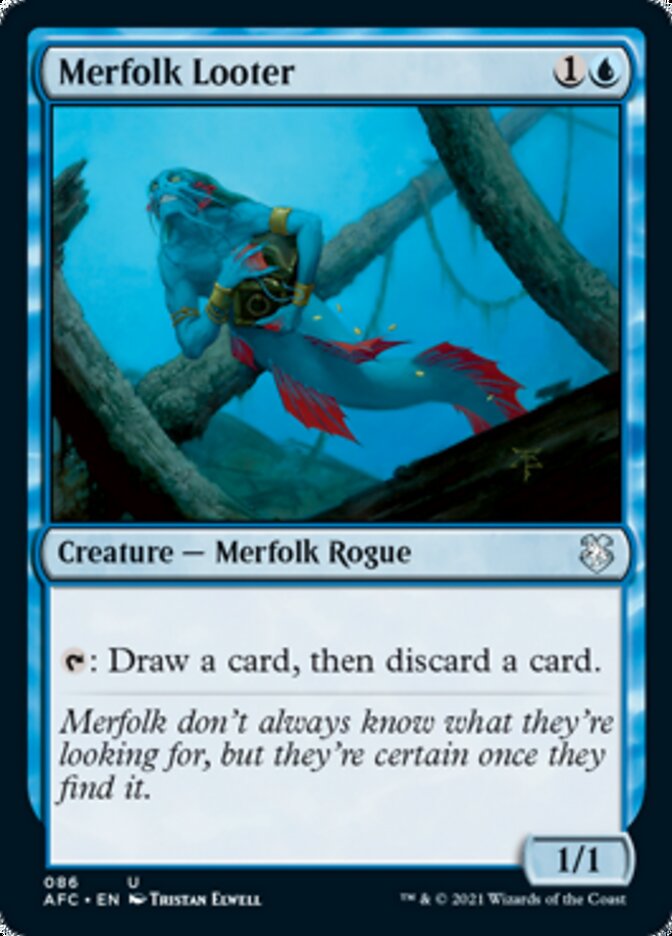 Merfolk Looter [Dungeons & Dragons: Adventures in the Forgotten Realms Commander] | Clutch Gaming