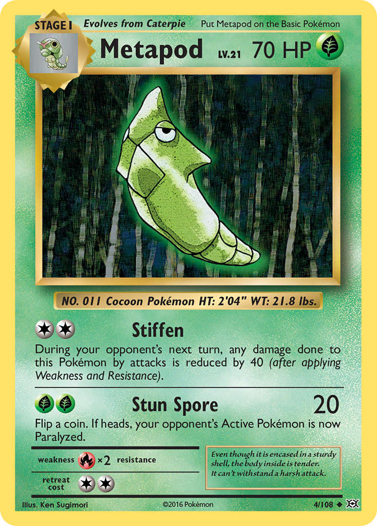 Metapod (4/108) [XY: Evolutions] | Clutch Gaming