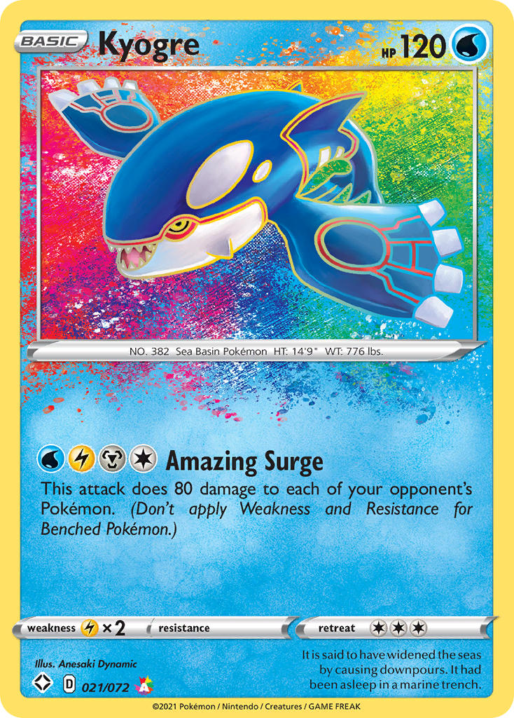 Kyogre (021/072) [Sword & Shield: Shining Fates] | Clutch Gaming