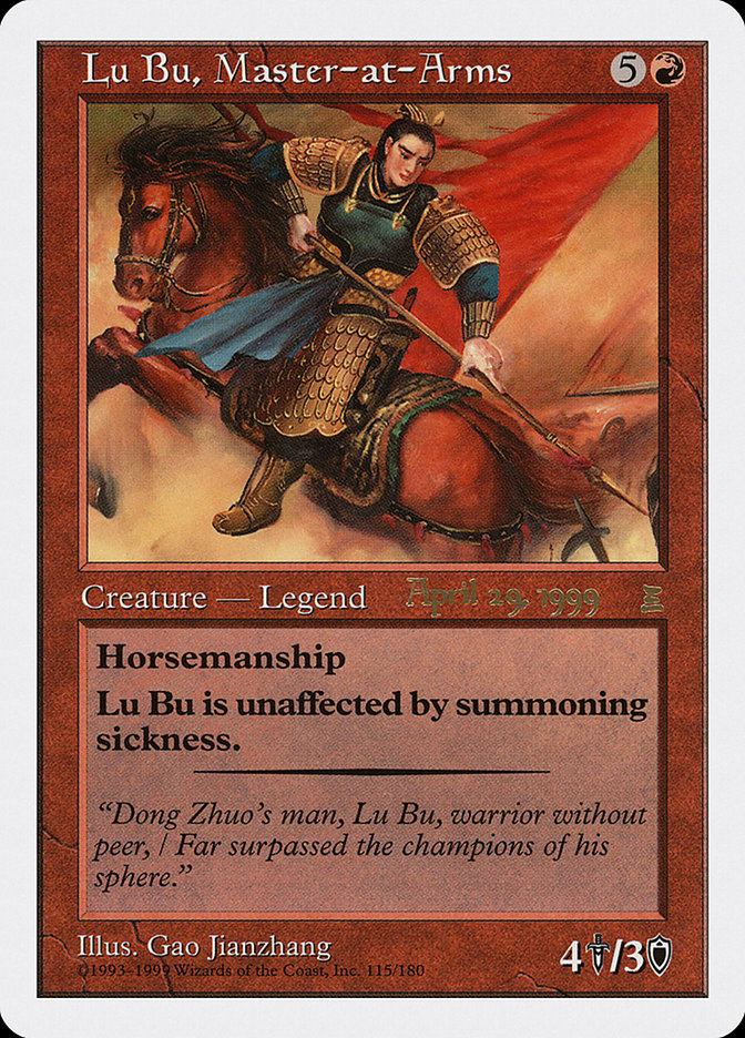 Lu Bu, Master-at-Arms (April 29, 1999) [Portal Three Kingdoms Promos] | Clutch Gaming