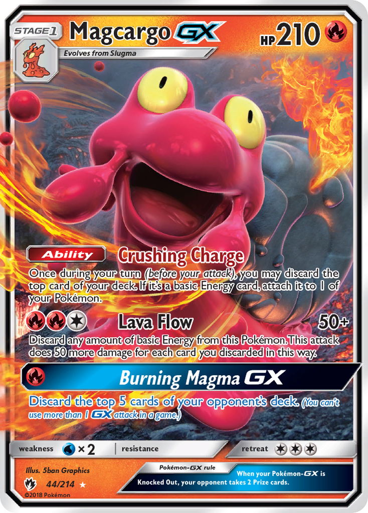 Magcargo GX (44/214) [Sun & Moon: Lost Thunder] | Clutch Gaming