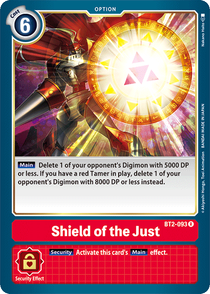 Shield of the Just [BT2-093] [Release Special Booster Ver.1.0] | Clutch Gaming