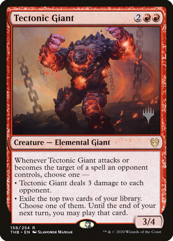 Tectonic Giant (Promo Pack) [Theros Beyond Death Promos] | Clutch Gaming