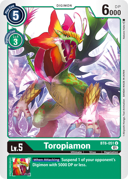 Toropiamon [BT6-051] [Double Diamond] | Clutch Gaming