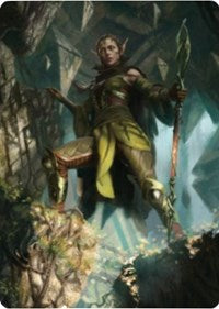 Nissa of Shadowed Boughs 1 Art Card [Zendikar Rising Art Series] | Clutch Gaming