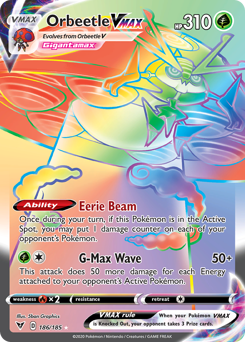 Orbeetle VMAX (186/185) [Sword & Shield: Vivid Voltage] | Clutch Gaming