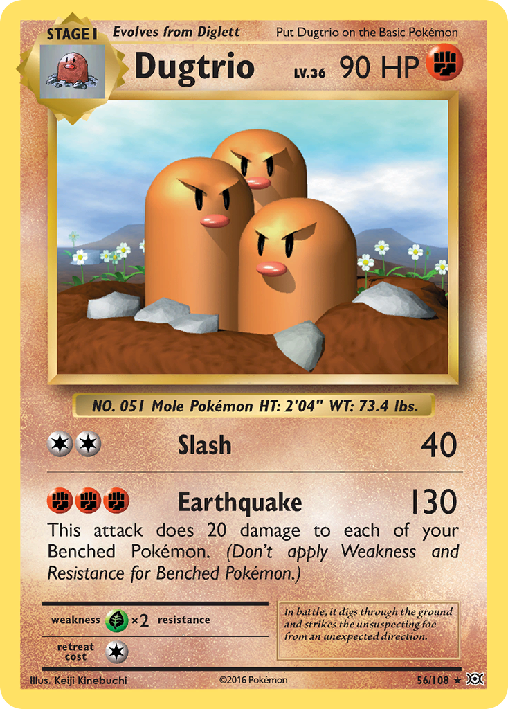 Dugtrio (56/108) [XY: Evolutions] | Clutch Gaming