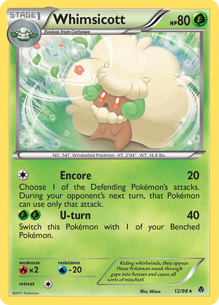 Whimsicott (12/98) [Black & White: Emerging Powers] | Clutch Gaming