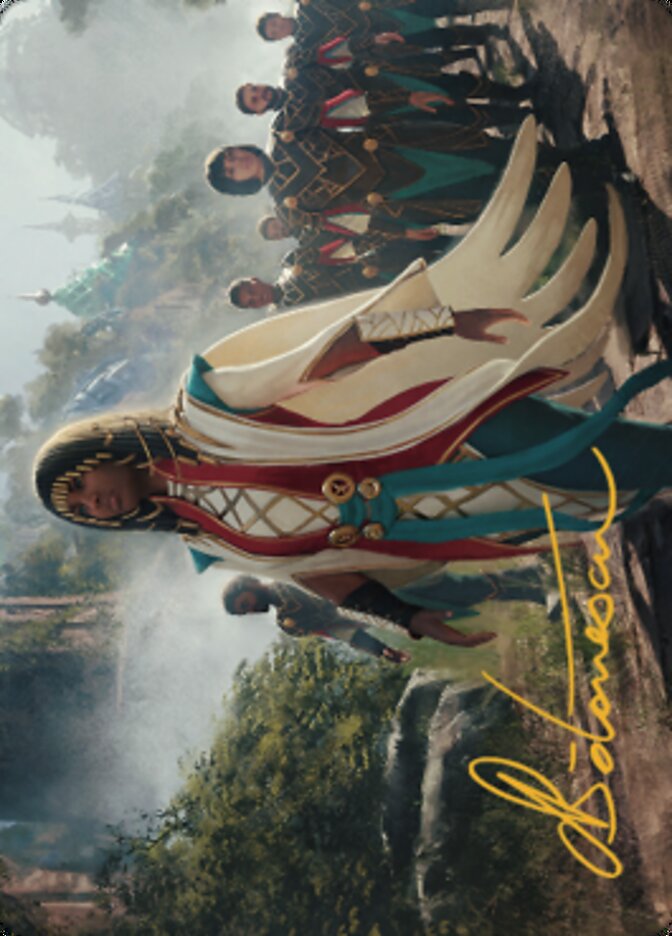 Queen Kayla bin-Kroog Art Card (Gold-Stamped Signature) [The Brothers' War Art Series] | Clutch Gaming
