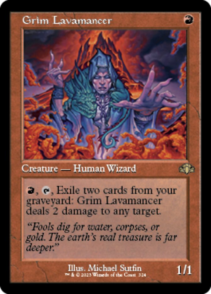 Grim Lavamancer (Retro) [Dominaria Remastered] | Clutch Gaming