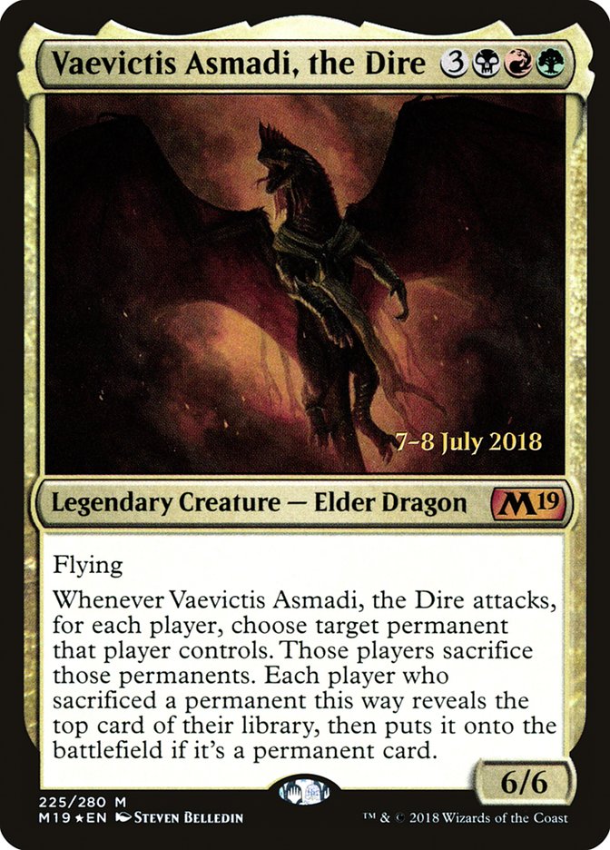 Vaevictis Asmadi, the Dire [Core Set 2019 Prerelease Promos] | Clutch Gaming