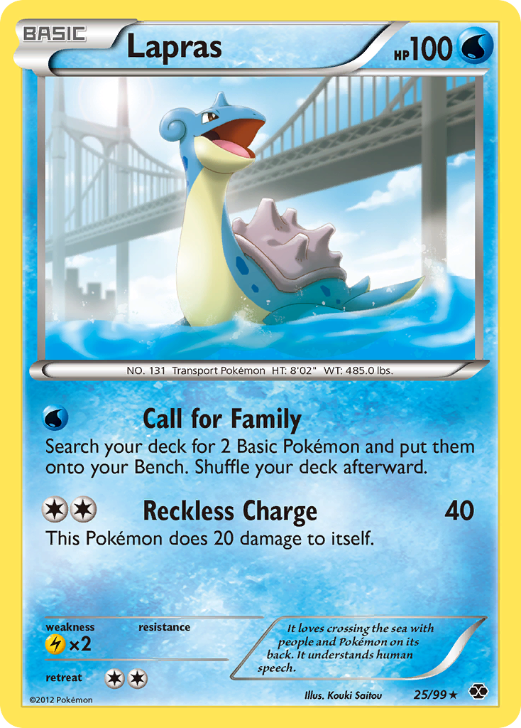 Lapras (25/99) [Black & White: Next Destinies] | Clutch Gaming