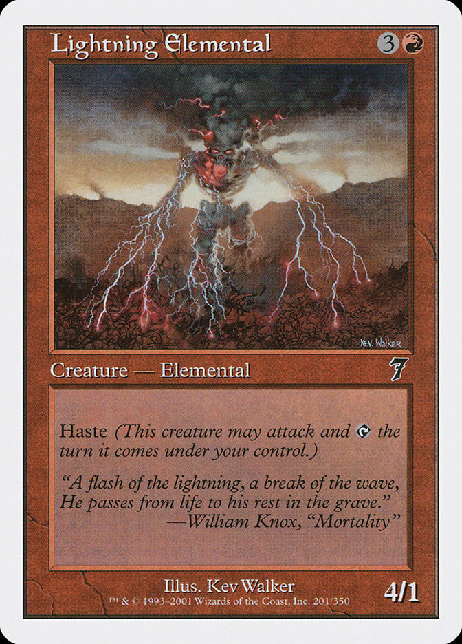 Lightning Elemental [Seventh Edition] | Clutch Gaming