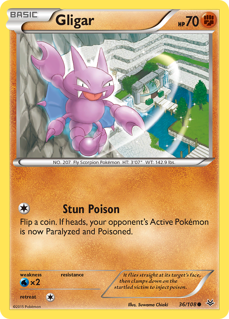 Gligar (36/108) [XY: Roaring Skies] | Clutch Gaming