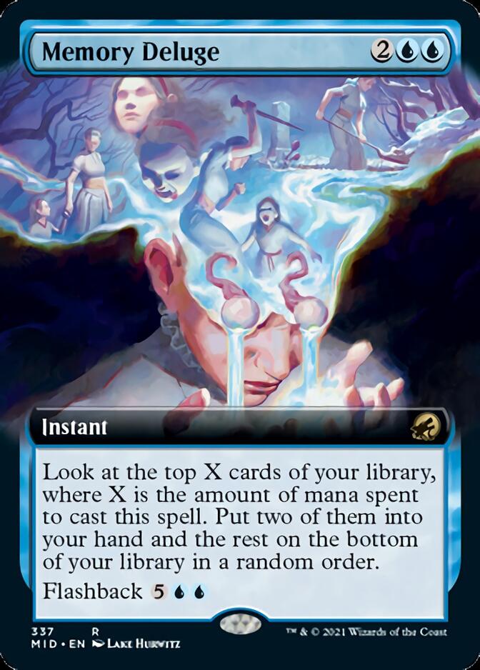 Memory Deluge (Extended Art) [Innistrad: Midnight Hunt] | Clutch Gaming