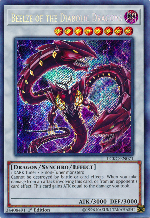 Beelze of the Diabolic Dragons [LCKC-EN071] Secret Rare | Clutch Gaming