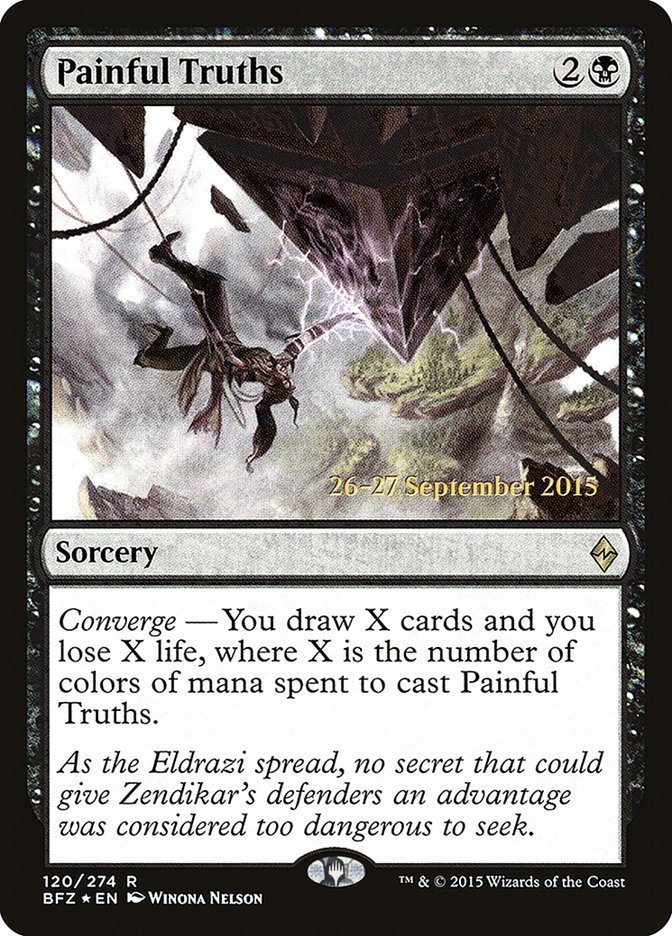 Painful Truths [Battle for Zendikar Prerelease Promos] | Clutch Gaming