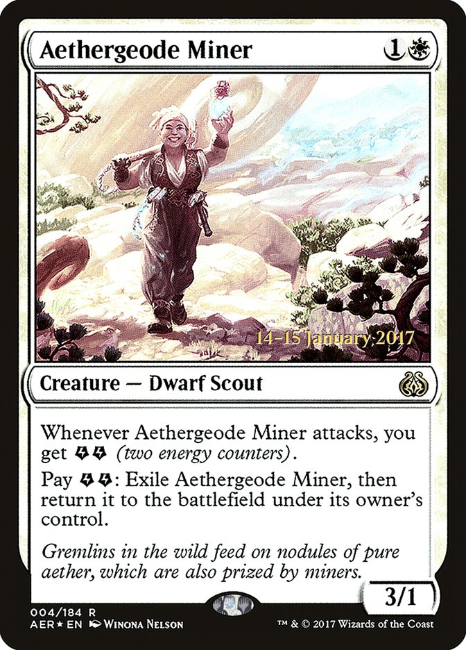 Aethergeode Miner [Aether Revolt Prerelease Promos] | Clutch Gaming