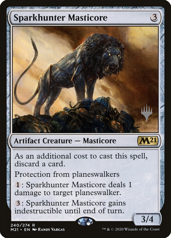 Sparkhunter Masticore (Promo Pack) [Core Set 2021 Promos] | Clutch Gaming