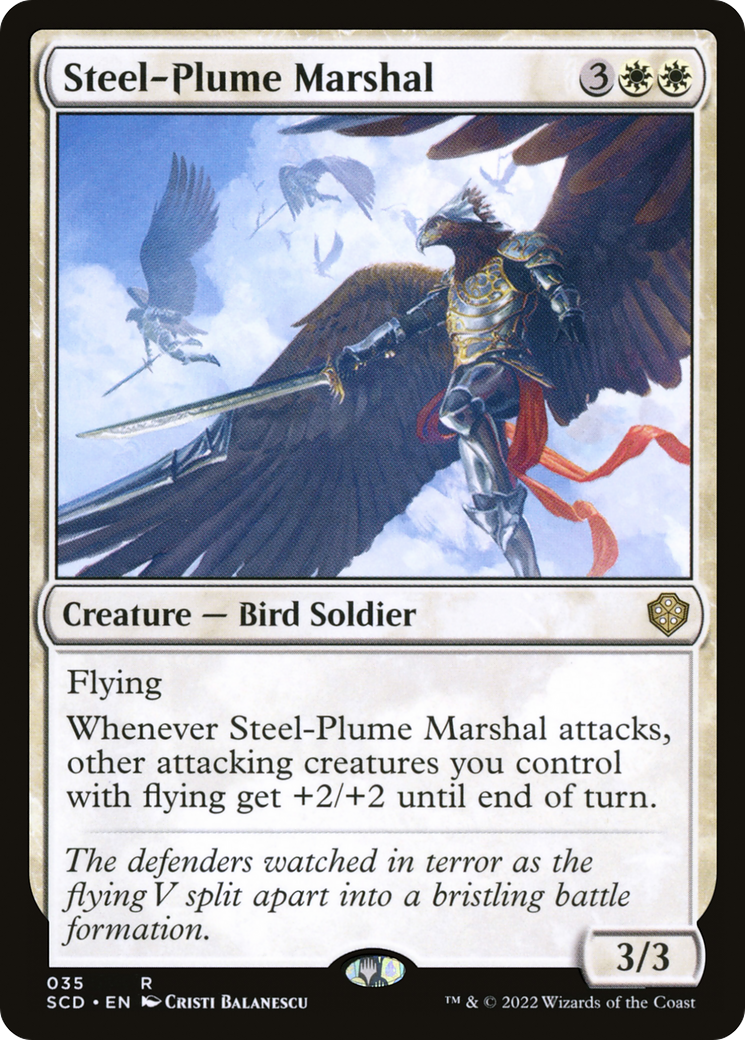 Steel-Plume Marshal [Starter Commander Decks] | Clutch Gaming