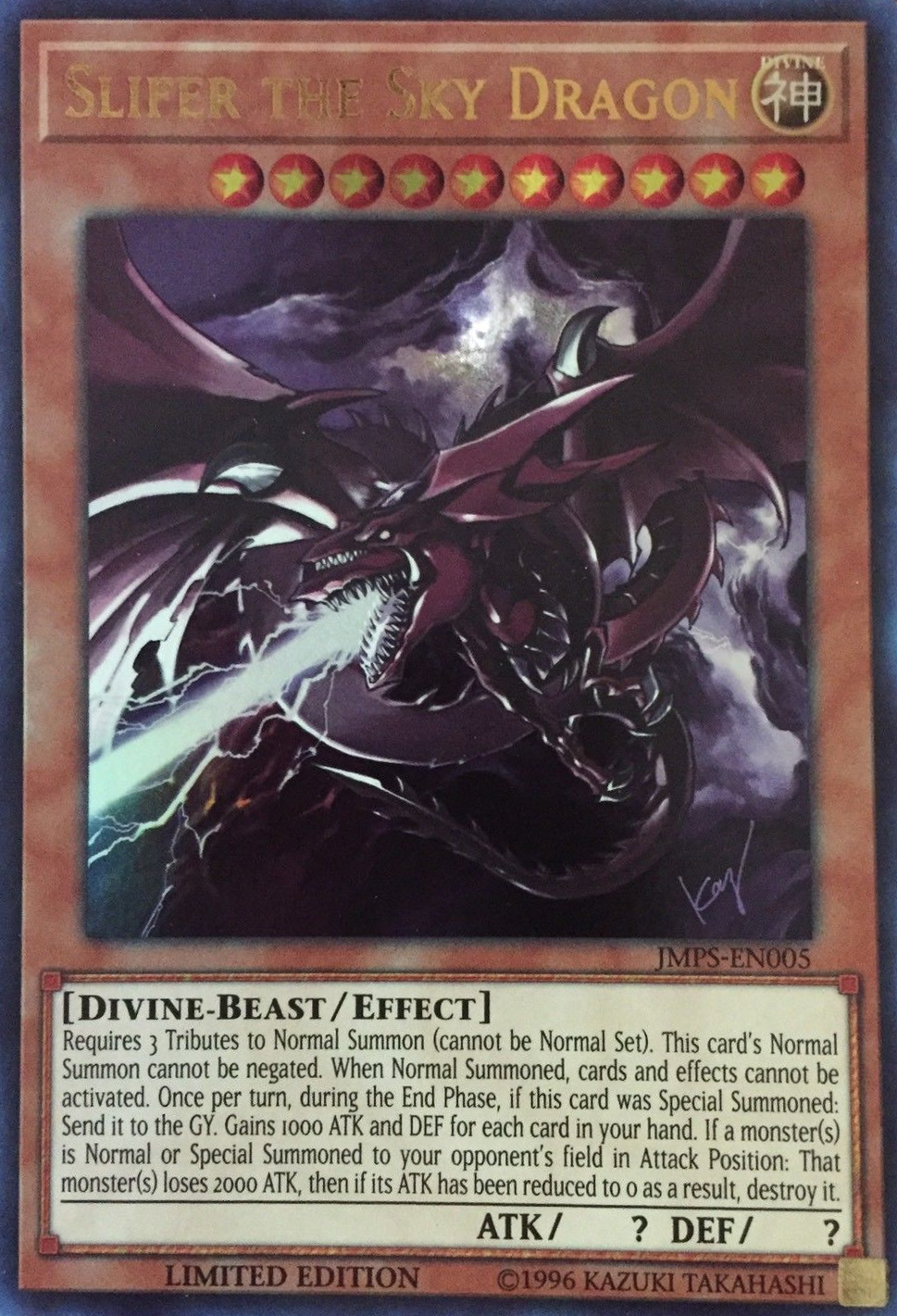 Slifer the Sky Dragon [JMPS-EN005] Ultra Rare | Clutch Gaming