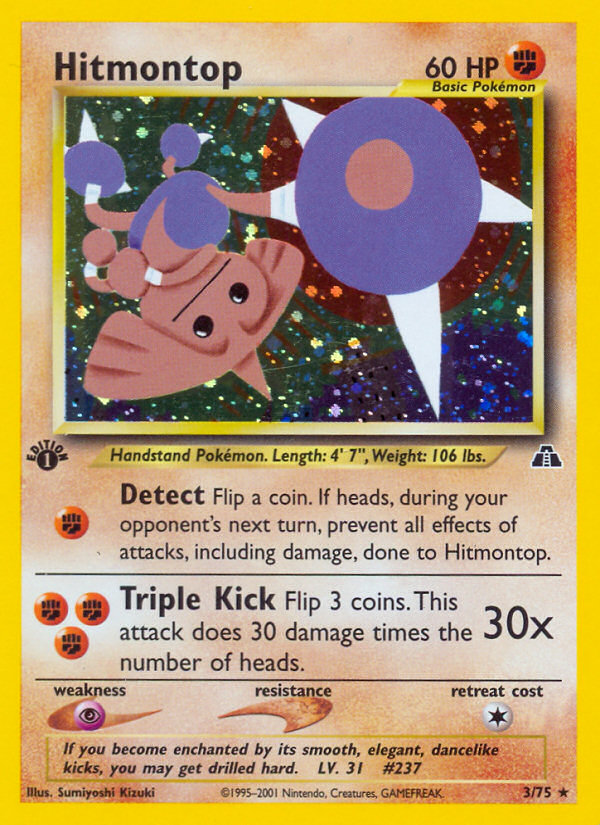 Hitmontop (3/75) [Neo Discovery 1st Edition] | Clutch Gaming