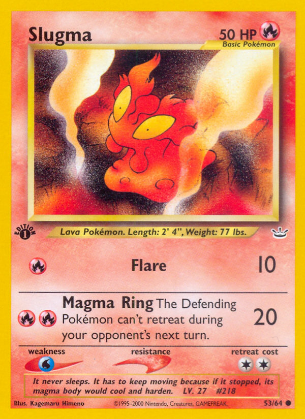 Slugma (53/64) [Neo Revelation 1st Edition] | Clutch Gaming