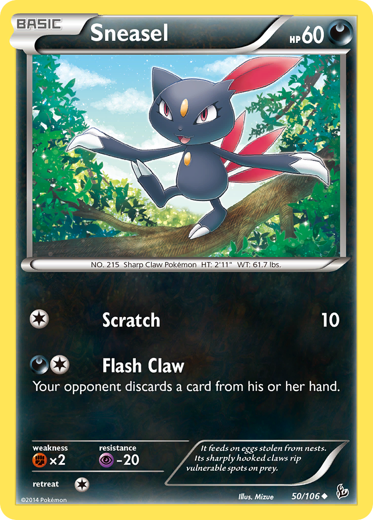 Sneasel (50/106) [XY: Flashfire] | Clutch Gaming