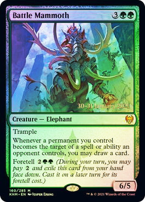 Battle Mammoth [Kaldheim Prerelease Promos] | Clutch Gaming