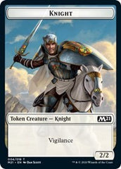 Knight // Zombie Double-Sided Token [Core Set 2021 Tokens] | Clutch Gaming