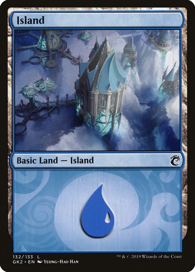 Island (132) [Ravnica Allegiance Guild Kit] | Clutch Gaming