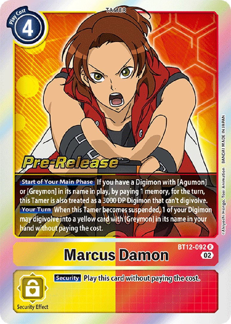 Marcus Damon [BT12-092] [Across Time Pre-Release Cards] | Clutch Gaming