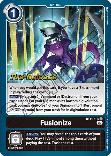 Fusionize [BT11-105] [Dimensional Phase Pre-Release Promos] | Clutch Gaming