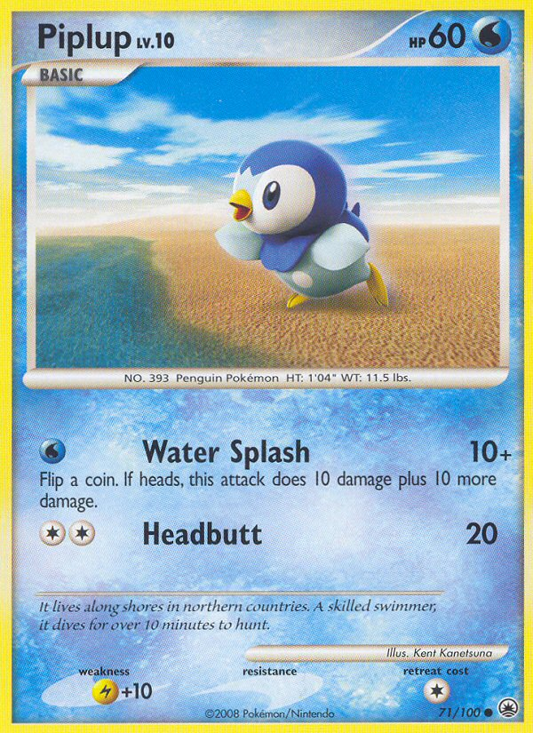 Piplup (71/100) [Diamond & Pearl: Majestic Dawn] | Clutch Gaming